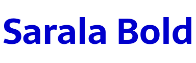Sarala Bold フォント